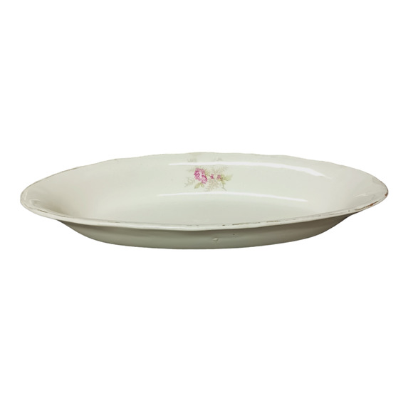 Floral Celery Trinket Ring Soap Dish Oblong Transferware Mid Century Modern VTG - Picture 3 of 16